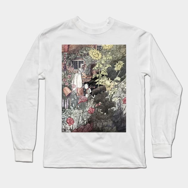 The Poor Man's Garden by Charles Robinson Long Sleeve T-Shirt by vintage-art